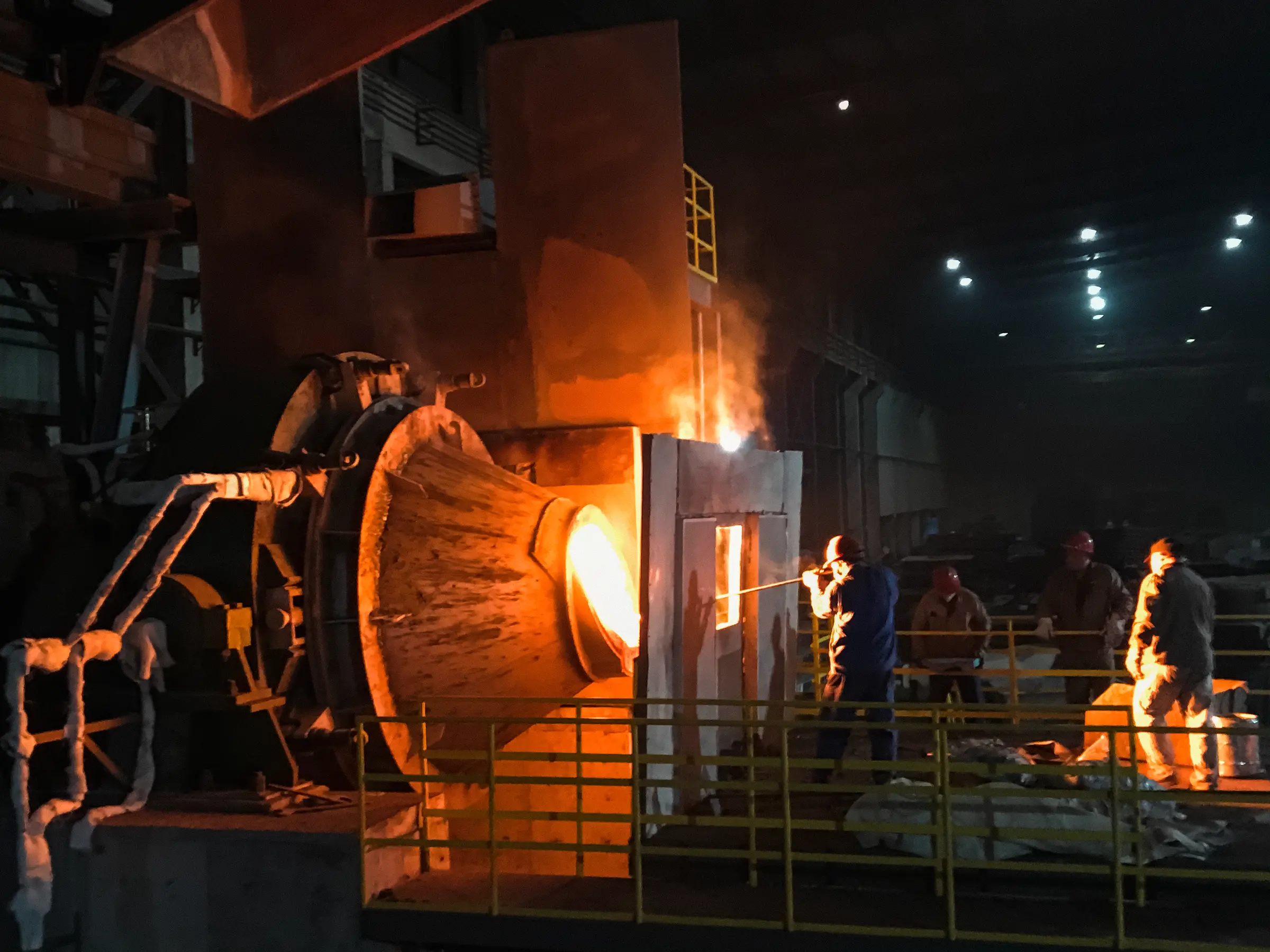 AOD steelmaking facility